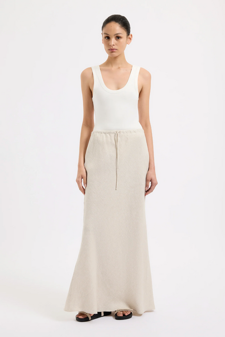 Amani Linen Skirt | Natural