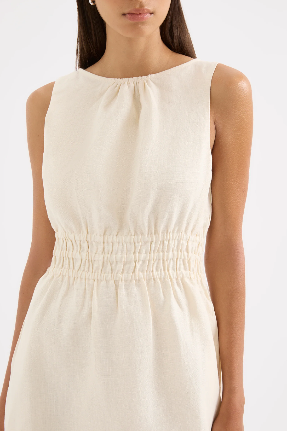 Andri Linen Mini Dress | Chamomile