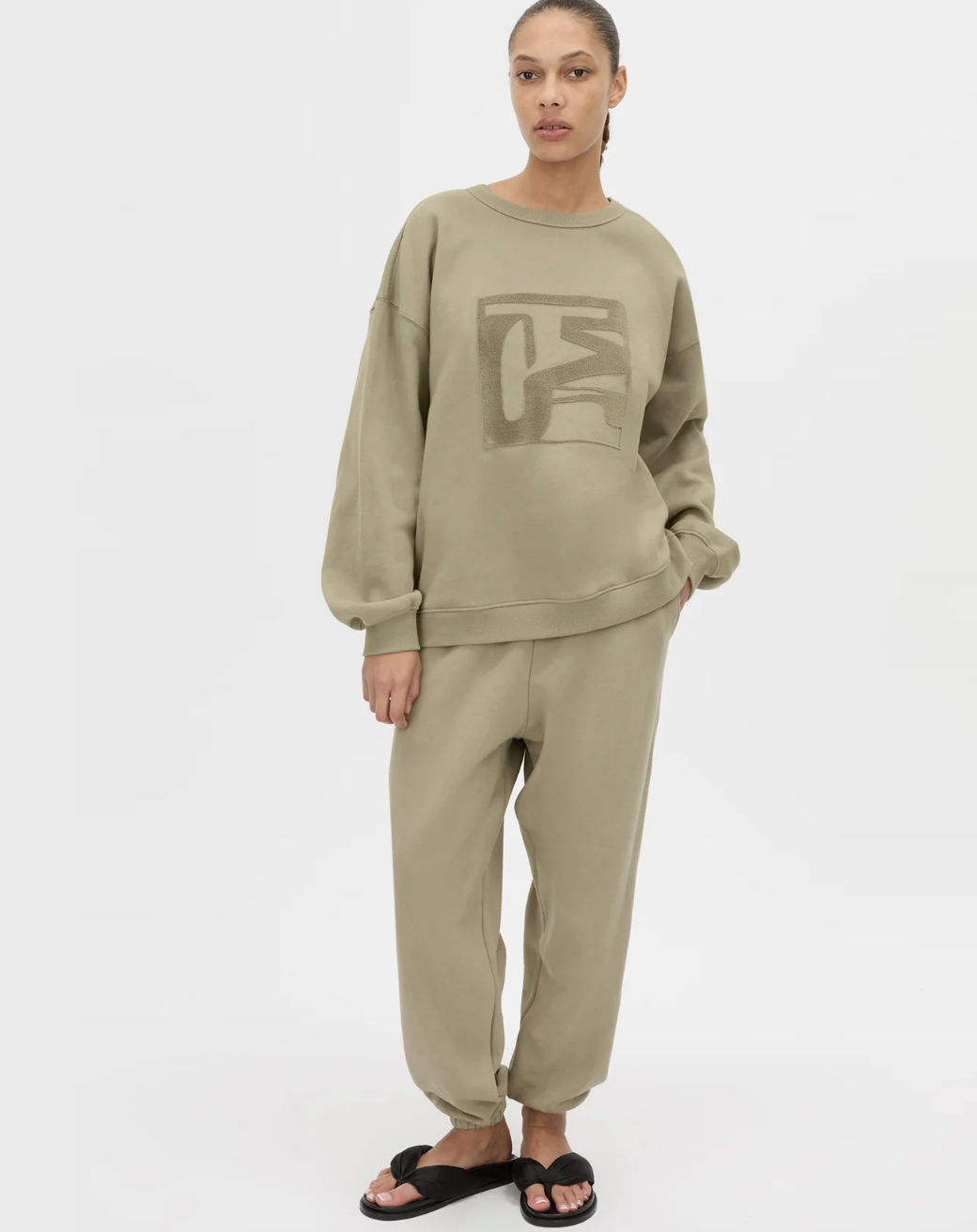 Sonora Flocked Tracksuit Top | Clay