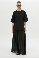 Romy Contrast Maxi Dress | Black