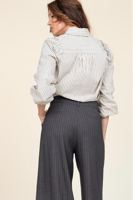 Cities Stripe Shirt | Silver Birch