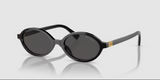 Miu Miu Oval Sunglasses Black OMU 04ZS