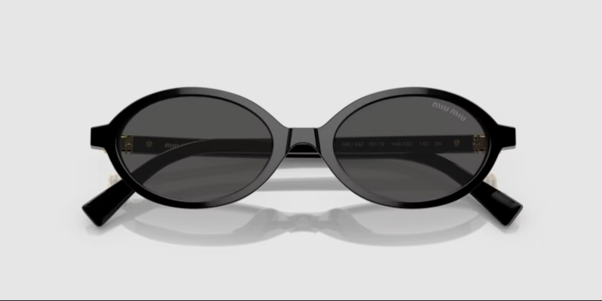 Miu Miu Oval Sunglasses Black OMU 04ZS