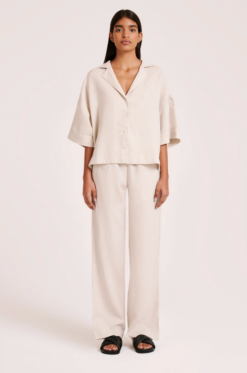 Lounge Linen Pant | Natural