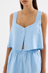 Theo Linen Top | Bermuda