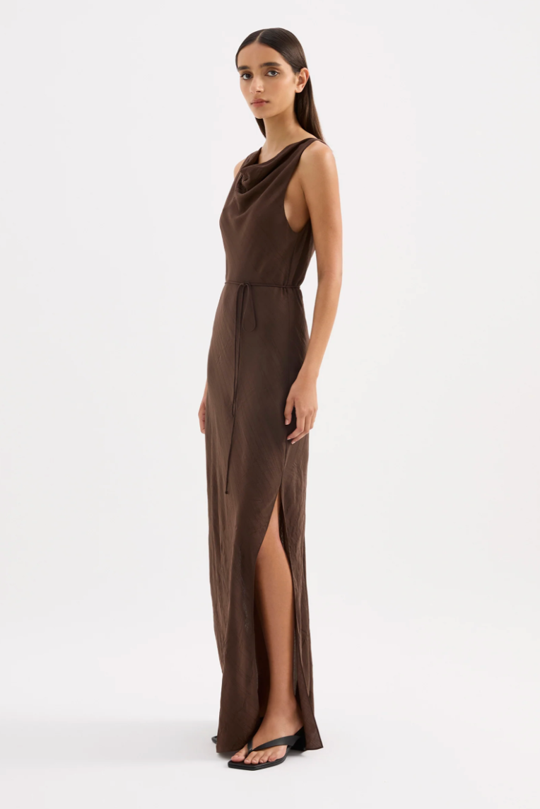 Serine Maxi Dress | Chocolate