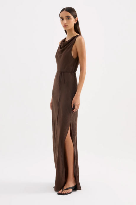 Serine Maxi Dress | Chocolate