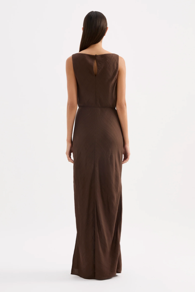 Serine Maxi Dress | Chocolate