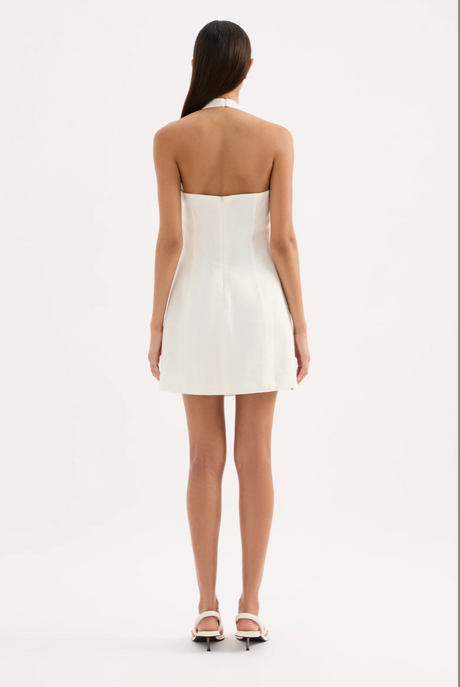 Reyes Linen Mini Dress | White