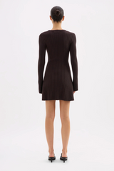 Astrid Knit Mini Dress | Espresso