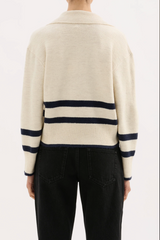 Archer Rugby Knit | Cloud Stripe