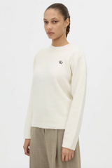 Atlas Knit Sweater | Cream/Chocolate