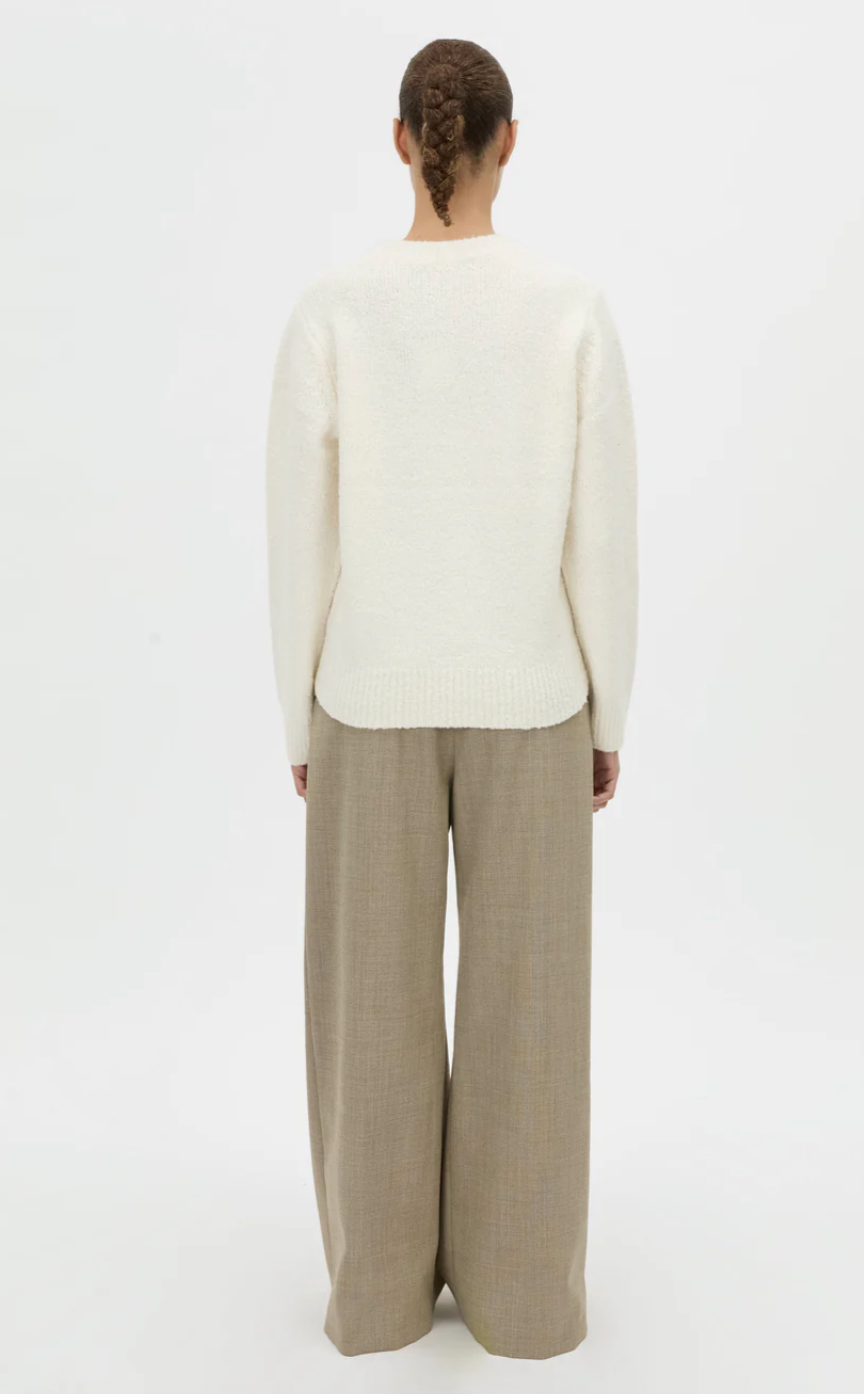 Atlas Knit Sweater | Cream/Chocolate