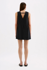 Cerie Poplin Mini Dress | Black