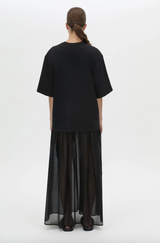 Romy Contrast Maxi Dress | Black