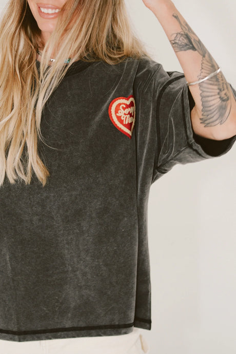 Sorry Mom Tee | Vintage Black