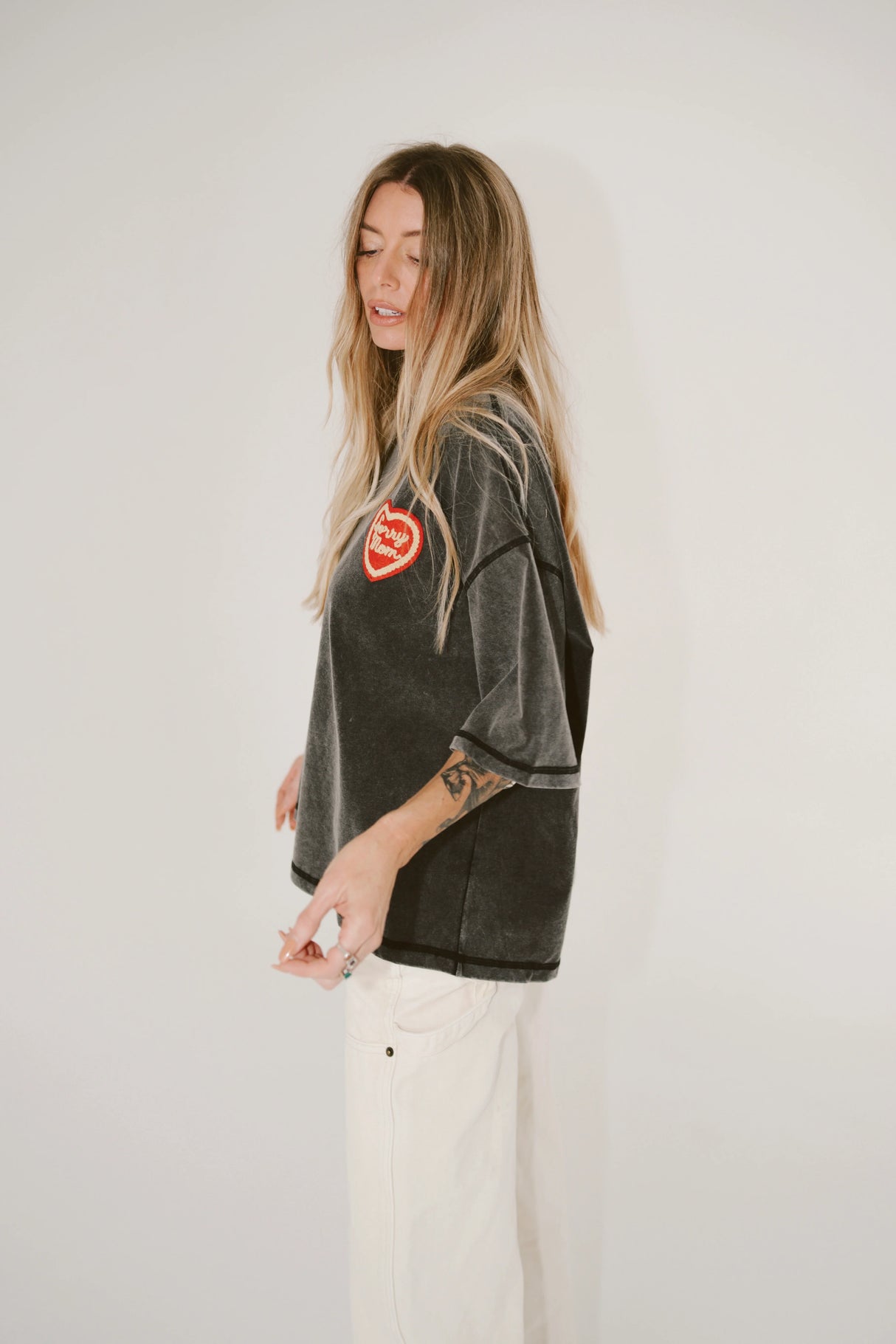 Sorry Mom Tee | Vintage Black