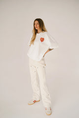 Sorry Mom Tee | White
