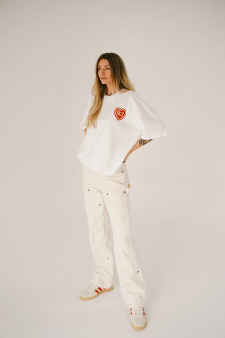 Sorry Mom Tee | White
