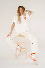 Sorry Mom Tee | White