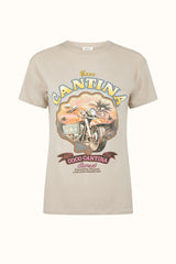 Coco Cantina Biker Tee | Taupe