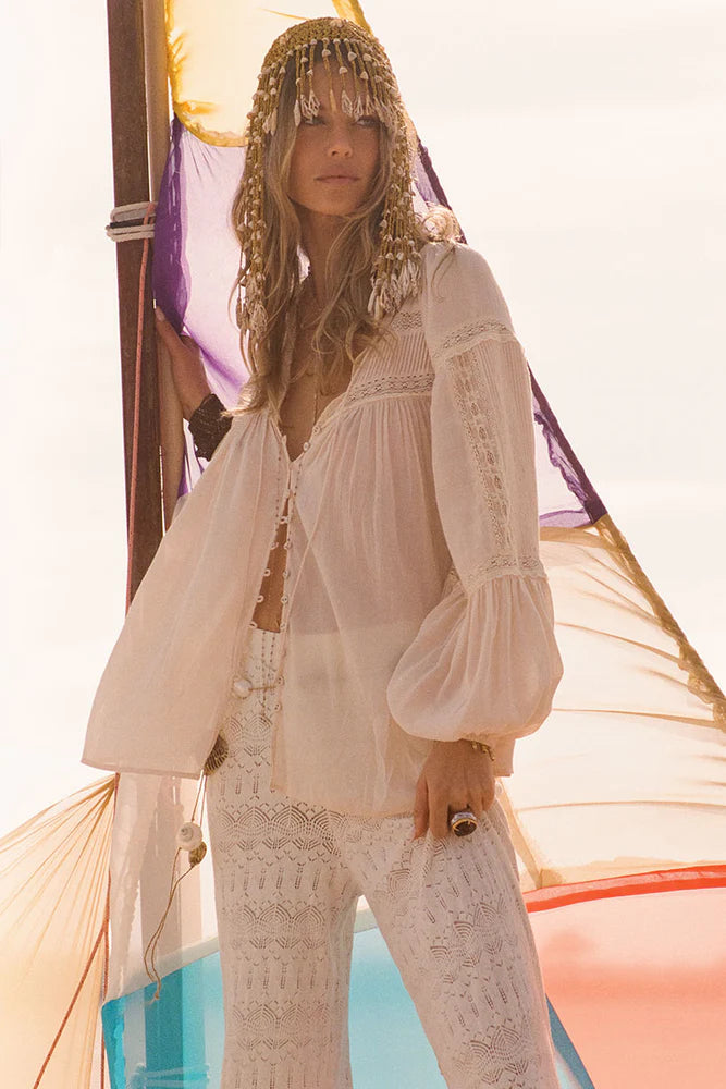 Siesta Pant | White Sand