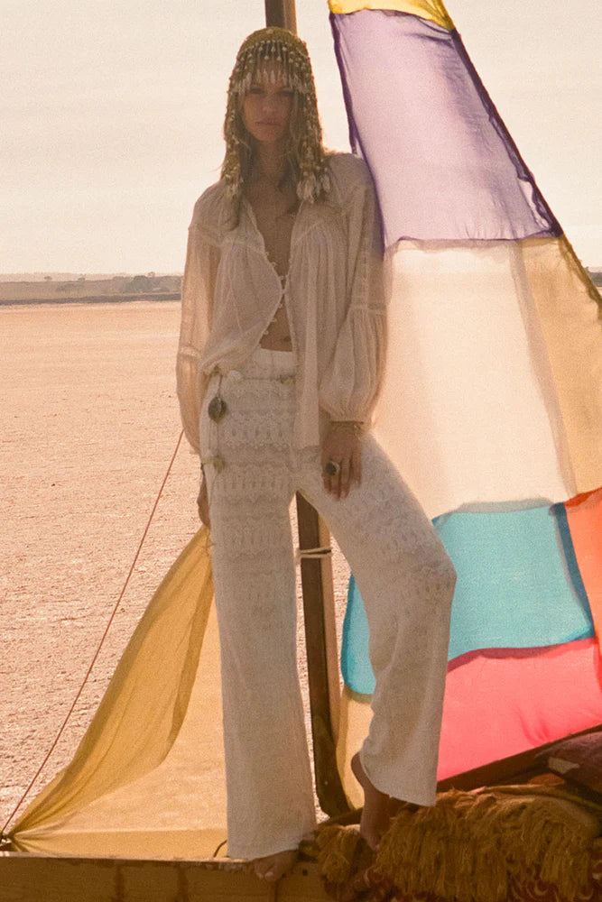 Siesta Pant | White Sand