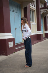 Signature Moto Tee | White