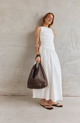 Scarlett 2.0 Dark Chocolate Leather Hobo