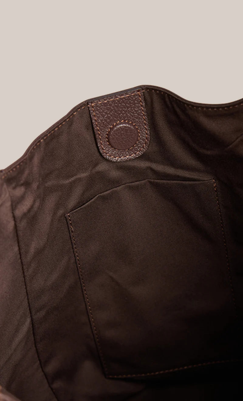 Scarlett 2.0 Dark Chocolate Leather Hobo