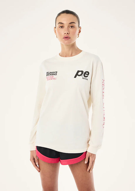 Voltage Long Sleeve Tee | Whisper White
