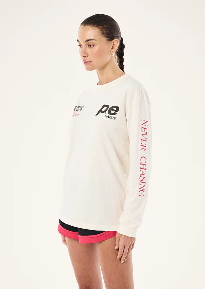 Voltage Long Sleeve Tee | Whisper White