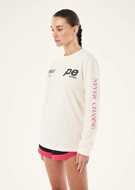 Voltage Long Sleeve Tee | Whisper White