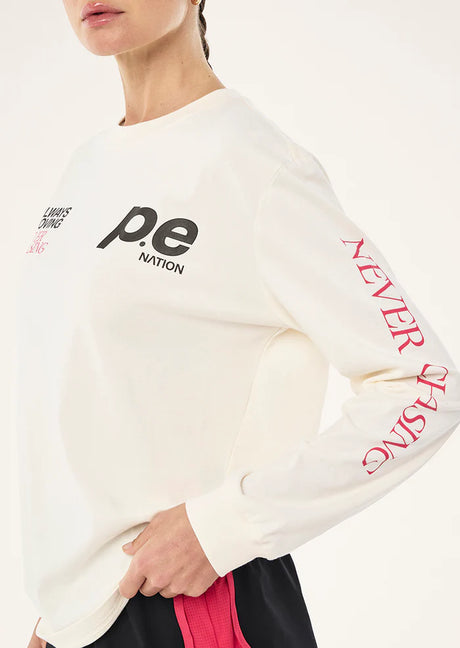 Voltage Long Sleeve Tee | Whisper White