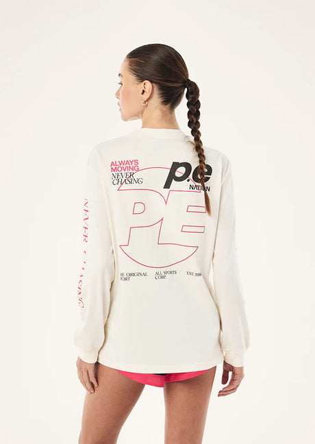 Voltage Long Sleeve Tee | Whisper White