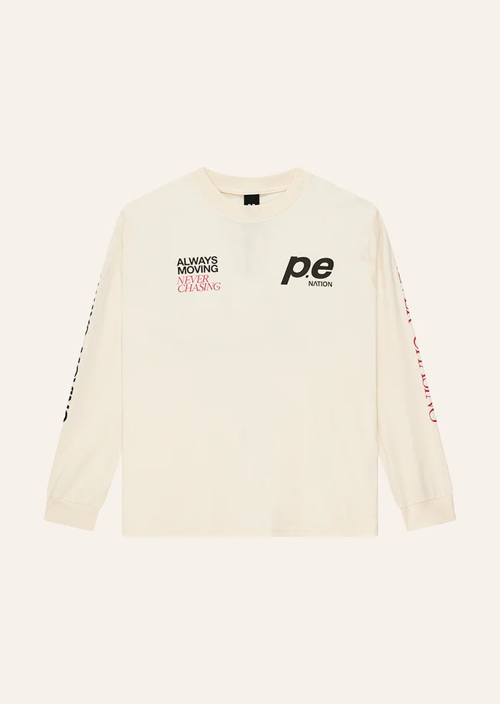 Voltage Long Sleeve Tee | Whisper White