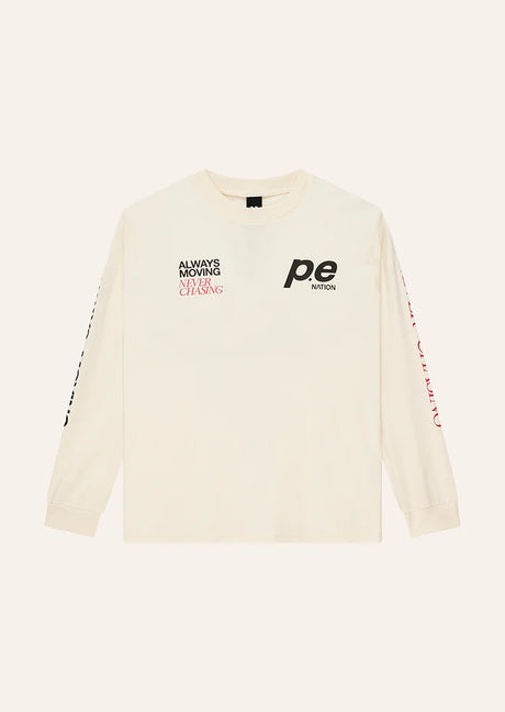 Voltage Long Sleeve Tee | Whisper White