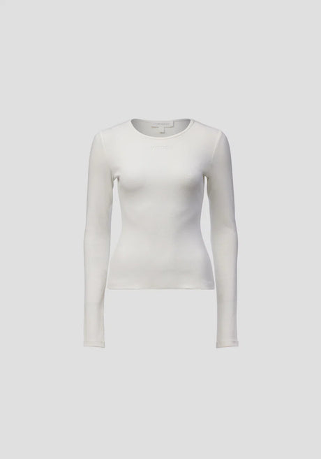 Woods Rib Longsleeve Tee | Ivory