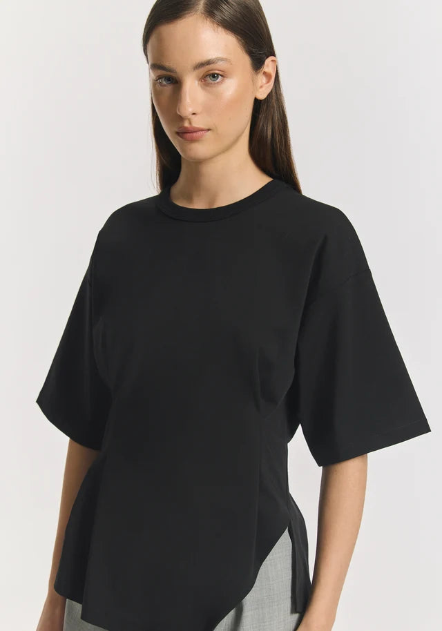 Aries Ponte Tee | Black