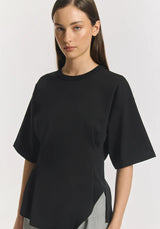 Aries Ponte Tee | Black