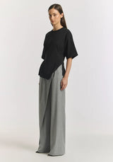 Aries Ponte Tee | Black