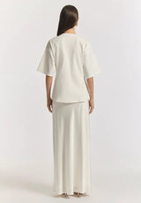 Aries Ponte Tee | Ivory
