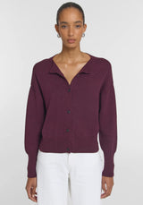 Hart Merino Cardigan | Garnet