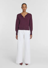 Hart Merino Cardigan | Garnet