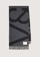 Snowdrift Merino Scarf | Charcoal