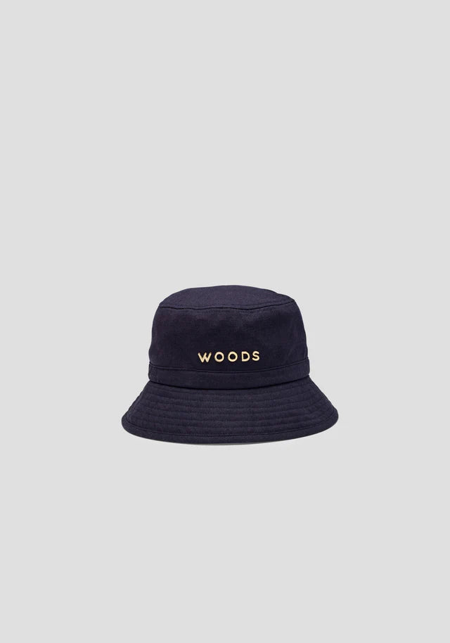 Woods Metal Bucket Hat | Black