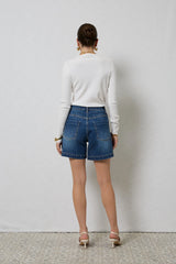 Zola Long Denim Shorts | Rinse Wash