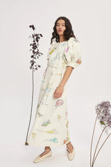 Court Midi Dress | Cream