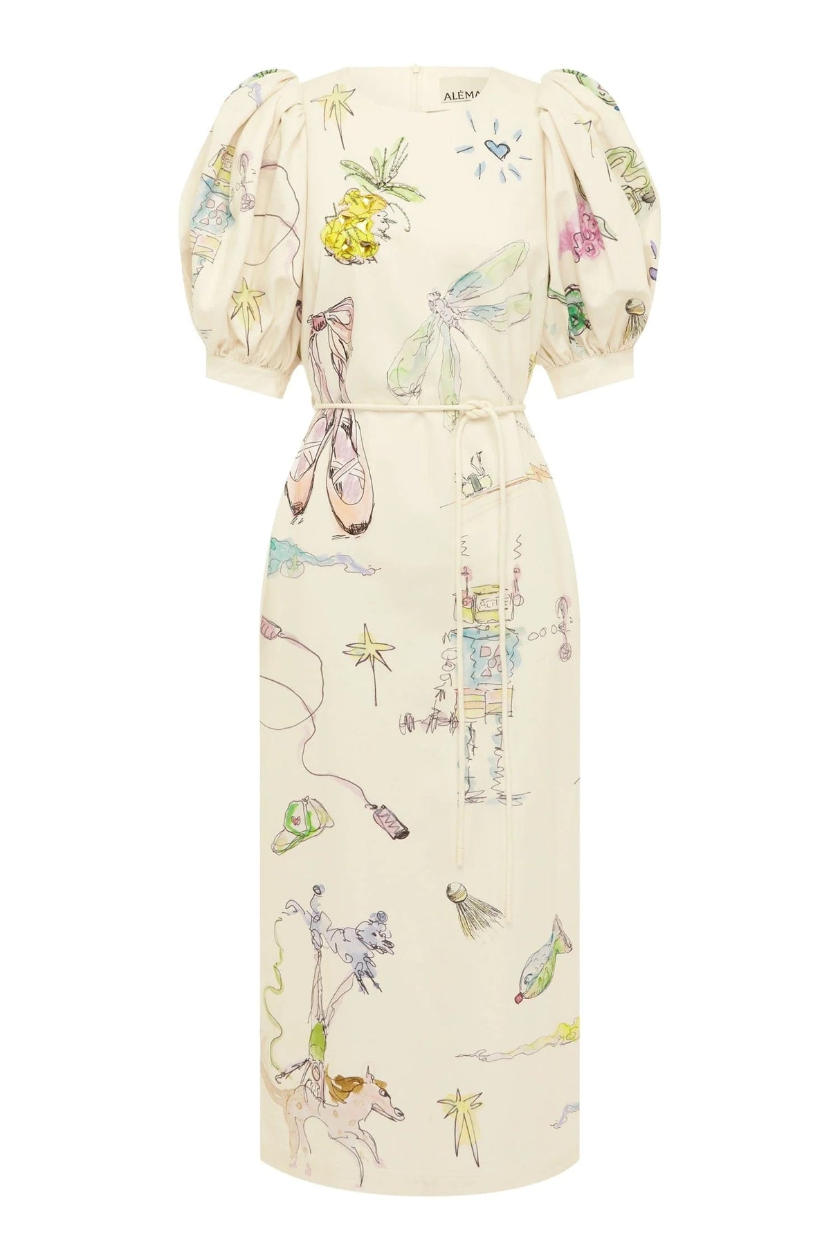 Court Midi Dress | Cream