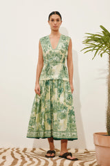 Sara Midi Dress | Green